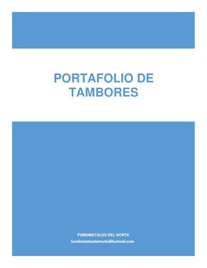 Catálogo Tambores