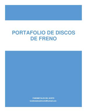 Catálogo Discos De Freno