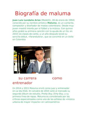 Biografía De Maluma