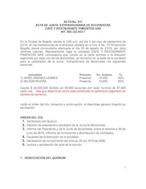 Acta Disolucion Pimientos