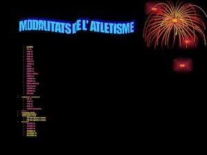 MODALITATS DE L’ATLETISME