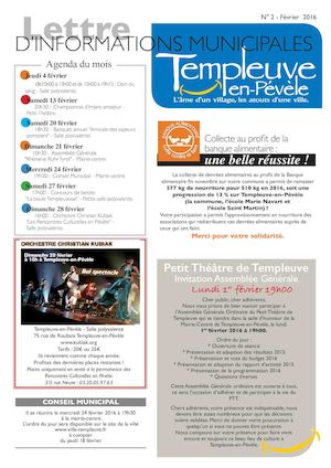 Informations municipales de Templeuve - N°2 Février