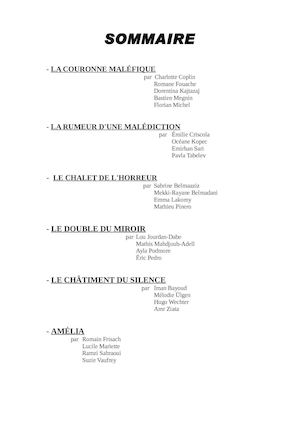 nouvelles fantastiques de la classe de 4ème 2 du collège Saint-Exupéry de Perpignan