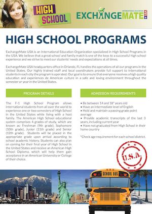 High School Program General Info