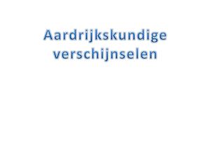 Presentatie Aardrijkskunde