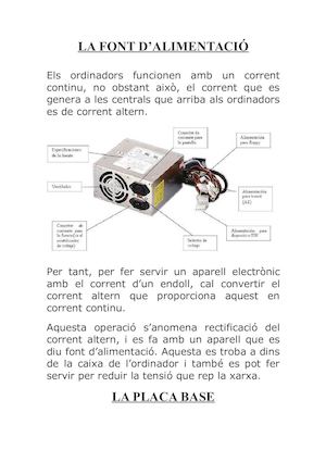 COMPONENTS DE L'ORDINADOR
