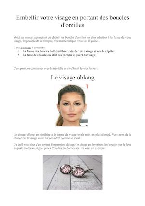 Boucles D'oreilles Mettant En Valeur Visage Oblong, Coeur Et Diamant