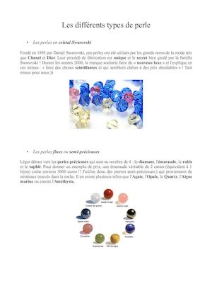 Type De Perly Calaméo - Les Différents Types De Perle