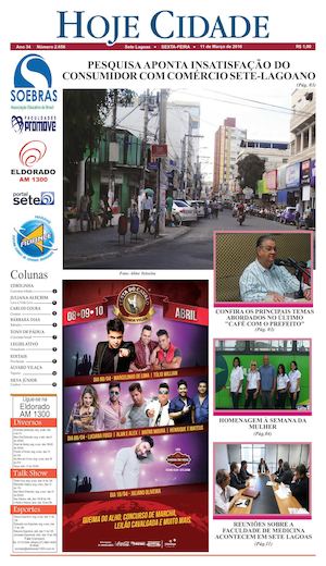 Jornal Hoje Cidade 11 03 2016