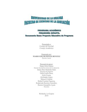 Documento Base Lic En Pedagogia Infantil