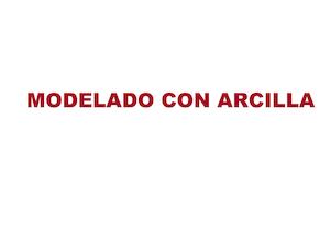 Modeladoconarcilla