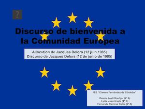 Discurso Jacques Delors