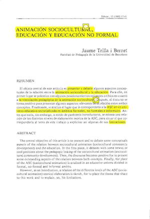 Animación Sociocultural Equipo