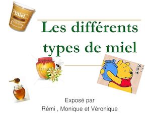 Exposé sur les différents Miels