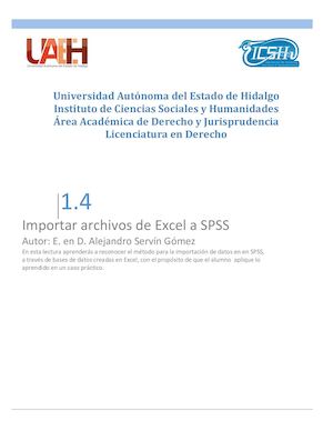 Importar Archivos De Excel A Spss