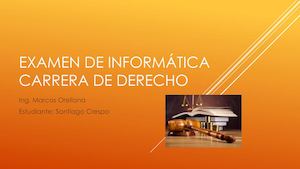 Examen De Informática Crespo