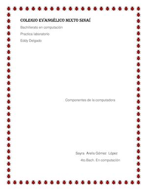 Componentes Internos De Una Computadora