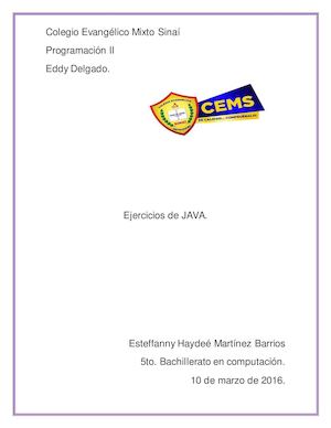Ejercicios De Java