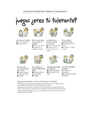 Lluvia De Conceptos Sobre La Tolerancia