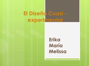 Cuasi Experimental