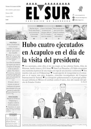 El Sur Viernes 11032016