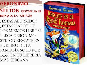 anuncio publicitario de Geronimo stilton