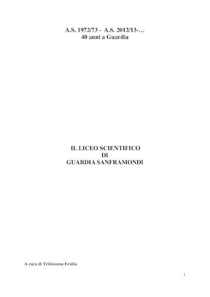 Annales LICEO SCIENTIFICO di GUARDIA SANFRAMONDI