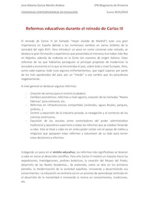Reformas Carlos Iii
