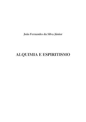 Alquimia E Espiritismo
