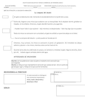 Estructura De La Narración Guía