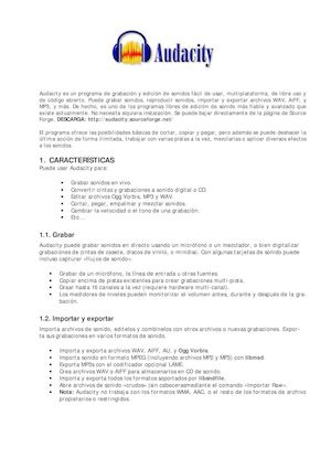 Tutorial Edicion De Sonido Con Audacity