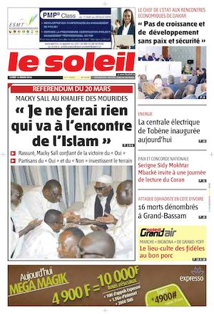 Edition Du 14 Mars 2016