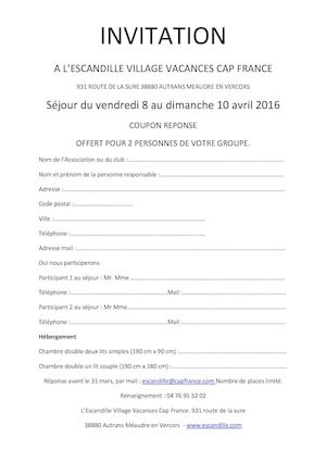 Invitation eductour Rando l'Escandille