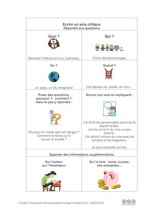 Ecrire Avis Critique