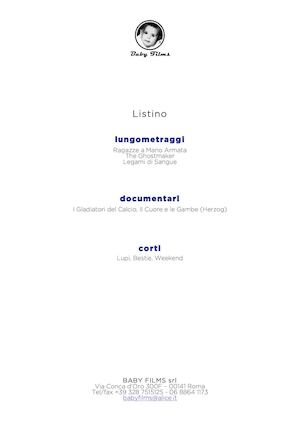 Listino Baby Films