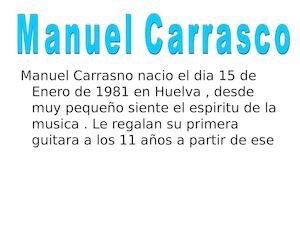 Manuel Carrasco Alba Palomino 6b