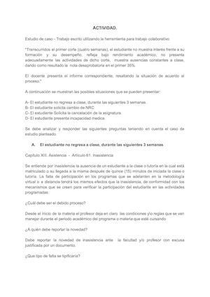 Activida de Estudio de caso
