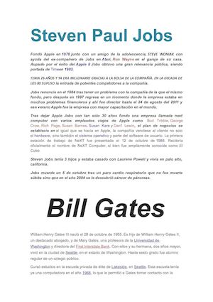 Steven Paul Jobs Y Bill Gates