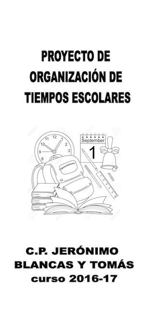 Triptico Tiempos Escolares