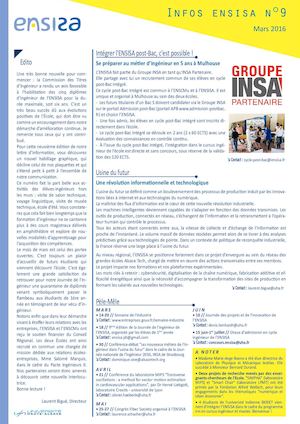 Infos Ensisa 9 (Mars 2016)