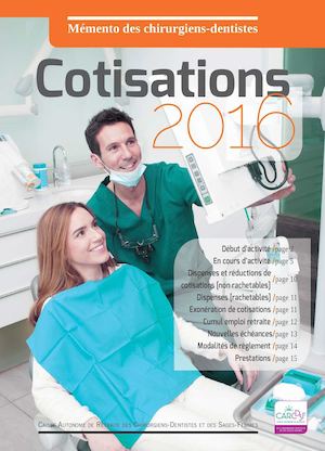 2016 MEMENTO DES CHIRURGIENS-DENTISTES