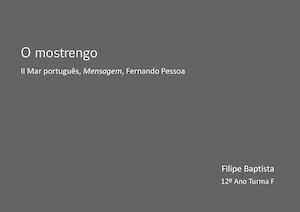 Ilustração - O mostrengo, Mensagem