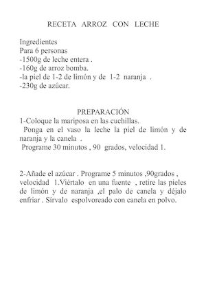 Arroz Con Leche