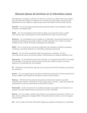 Glosario De Terminos 2dos