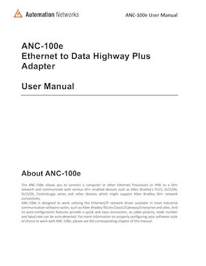 Anc 100e Rslinx Ethernet Ip To Dh+ User Manual