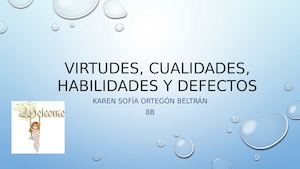 Virtudes, Cualidades, Habilidades Y Defectos
