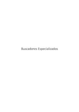 Buscadores Especializados