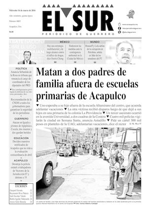 El Sur Miercoles 16032016