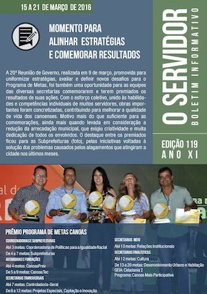 Boletim dos Servidores da Prefeitura de Canoas, Edição 119