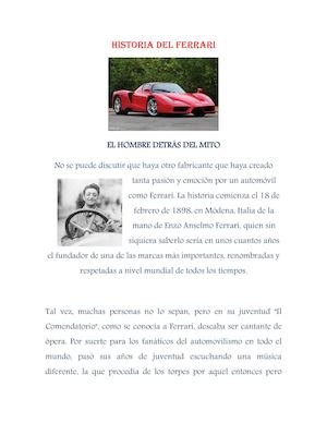 Historia Del Ferrari